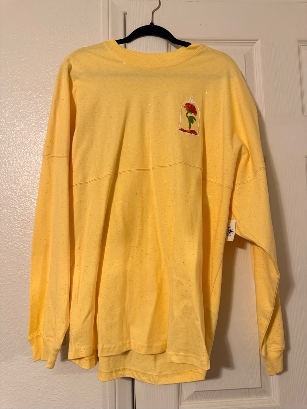 Disney Beauty and the Beast Enchanted Rose Yellow Large Spirit Jersey